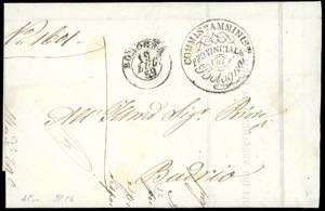 1859 - Lettera da Bologna a Budrio ... 