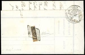 1859 - Lettera da Bologna a Budrio del ... 