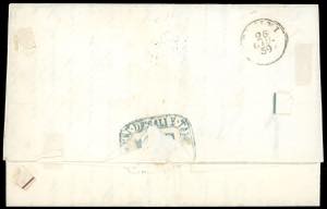 1859 - Lettera di doppio porto da ... 