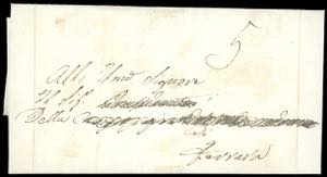 1859 - Lettera in porto assegnato ... 