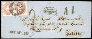 1865 - Lettera da Lendinara per Torino del ... 