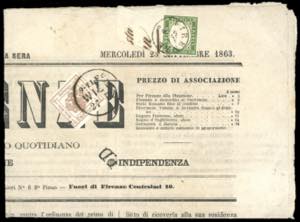 1863 - Giornale “Firenze”, completo di ... 