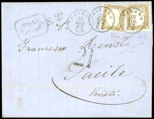 1862 - Lettera da Milano per Sacile ... 