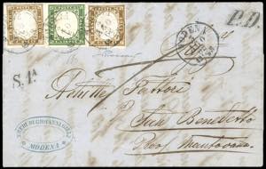 1862 - Lettera da Modena a San Benedetto del ... 