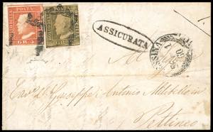 1860 - 5 grana vermiglio, II tavola, ... 