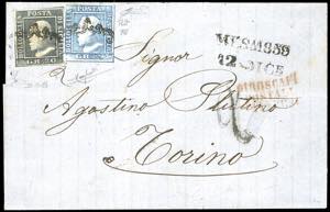 1859 - 20 grana grigio ardesia, 2 grana ... 