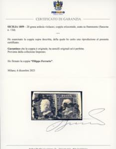 1859 - 20 grana ardesia violaceo ... 