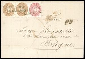 1867 - 5 soldi rosa, 15 soldi bruno, coppia, ... 