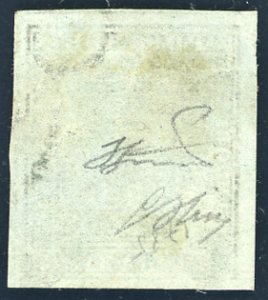 1851 - 4 crazie verde su grigio ... 