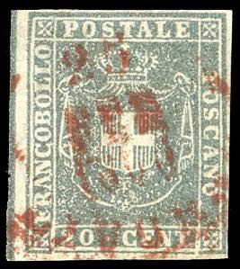 GOVERNO PROVVISORIO 1860 - 20 cent. azzurro ... 