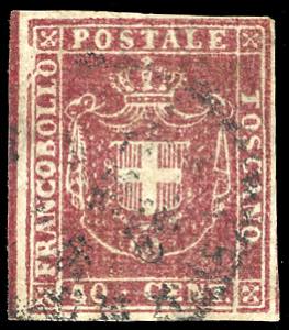 GOVERNO PROVVISORIO 1860 - 40 cent. carminio ... 