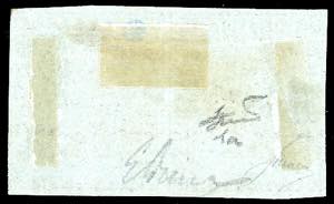 1851 - 1 quattrino nero su ... 