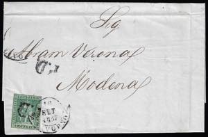 1857 - 4 crazie verde su grigio (6), ... 