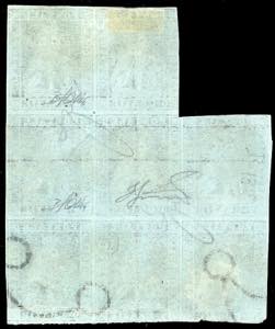 1851 - 9 crazie viola bruno ... 