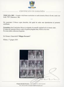 1851 - 9 crazie viola bruno ... 