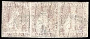 1857 - 1 crazia carminio, II ... 