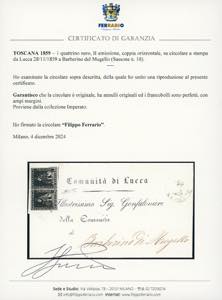 1859 - 1 quattrino nero, II ... 