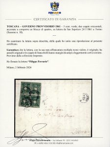 1861 - 5 cent. verde (18), due ... 