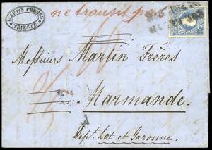 1860 - Lettera da Trieste, in Austria, per ... 