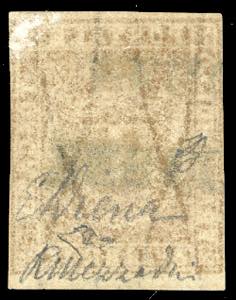 1860 - 3 lire ocra arancio (23a), ... 