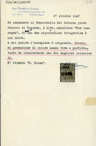 1860 - 3 lire ocra arancio (23a), ... 