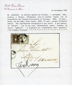 1861 - Lettera da Firenze per ... 