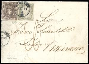 1861 - Lettera da Firenze per Mirano del 4 ... 