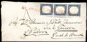 1861 - 20 cent. azzurro scurissimo (15c), ... 