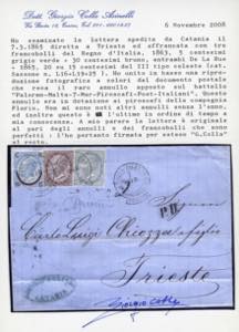 1865- Lettera da Catania per ... 
