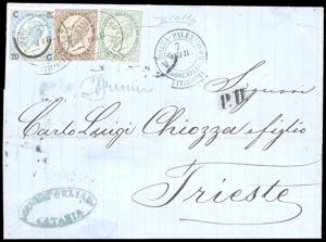 1865- Lettera da Catania per Trieste del 7 ... 