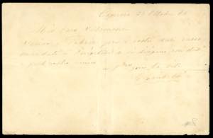 1866 - Lettera autografa di Giuseppe ... 