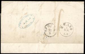 1866 - 5 kr. rosa, dent. 9 1/2 ... 