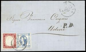 1863 - Lettera da Milano ad Udine del 20 ... 