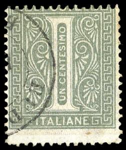 1863 - 1 cent. De La Rue, tiratura di ... 