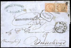 1866 - 10 cent. De La Rue, tiratura di ... 