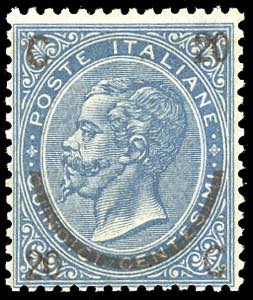 1865 - 20 cent. su 15 cent. Ferro di ... 
