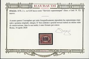 1878 - Servizio soprastampati, ... 