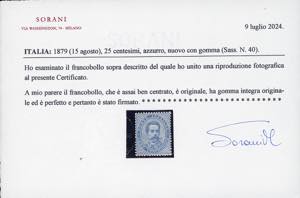 1879 - 25 cent. Umberto I (40), ... 