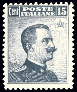 1909 - 15 cent. Michetti, II tipo (86), ... 