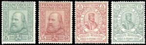 1910 - Garibaldi, serie completa (87/90), ... 