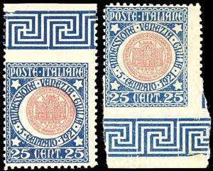 1921 - 25 cent. Annessione Venezia Giulia, ... 