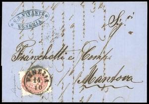 1866 - 5 soldi rosa, dent. 9 1/2 (43), lieve ... 