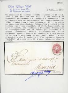 1866 - 5 soldi rosa, dent. 9 1/2 ... 