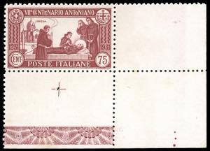 1931 - 75 cent. S.Antonio, dent. 12 (299), ... 