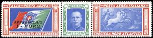 1933 - 5,25 + 19,75 lire Trittico I-BORG, ... 