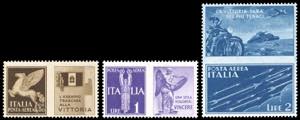 1942 - Non emessi, serie completa (12A/12C), ... 