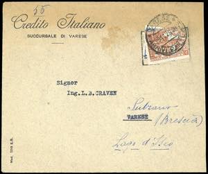 1929 - 10 cent. recapito autorizzato, dent. ... 