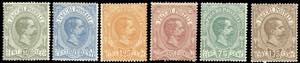 1884/86 - Umberto I, serie completa (1/6), ... 