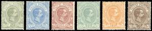1884/86 - Umberto I, serie completa (1/6), ... 