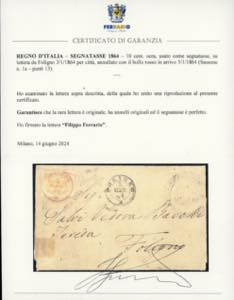 1864 - 10 cent. ocra (1a), ... 